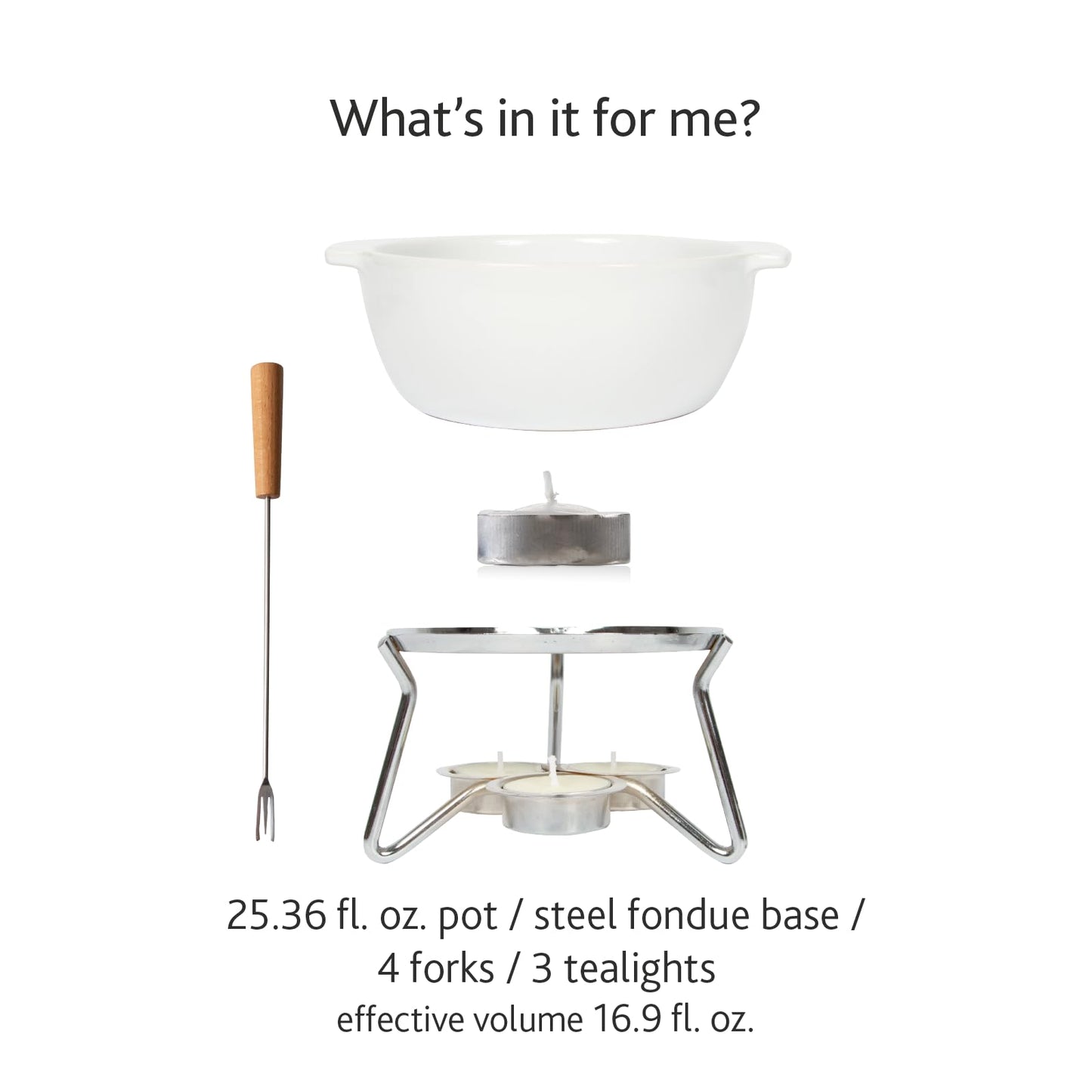 Boska Cheese Fondue Party Set - Fondue Pot Set Microwave Safe Ceramic Hot Pot Chocolate Fountain Snack - Wedding Registry Items Small Kitchen Appliances for up to 4 Persons