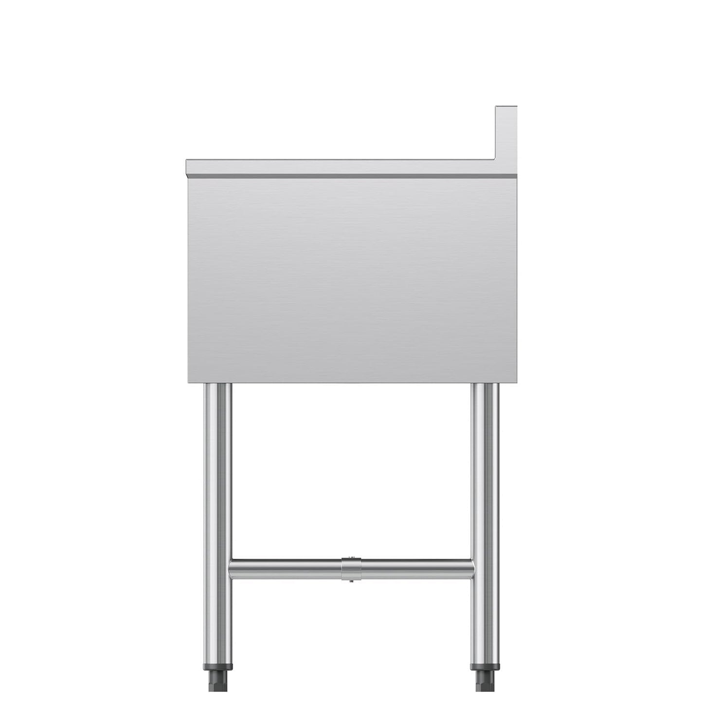 VEVOR 3 Compartment Sink, 18-Gauge 304 Stainless Steel, 10" x 14" x 10" Bowl Size, 3 Bay Commercial Under Bar Sink with Backsplash and Efficient Drainage for Kitchen, Restaurant, Food Truck & Home Use
