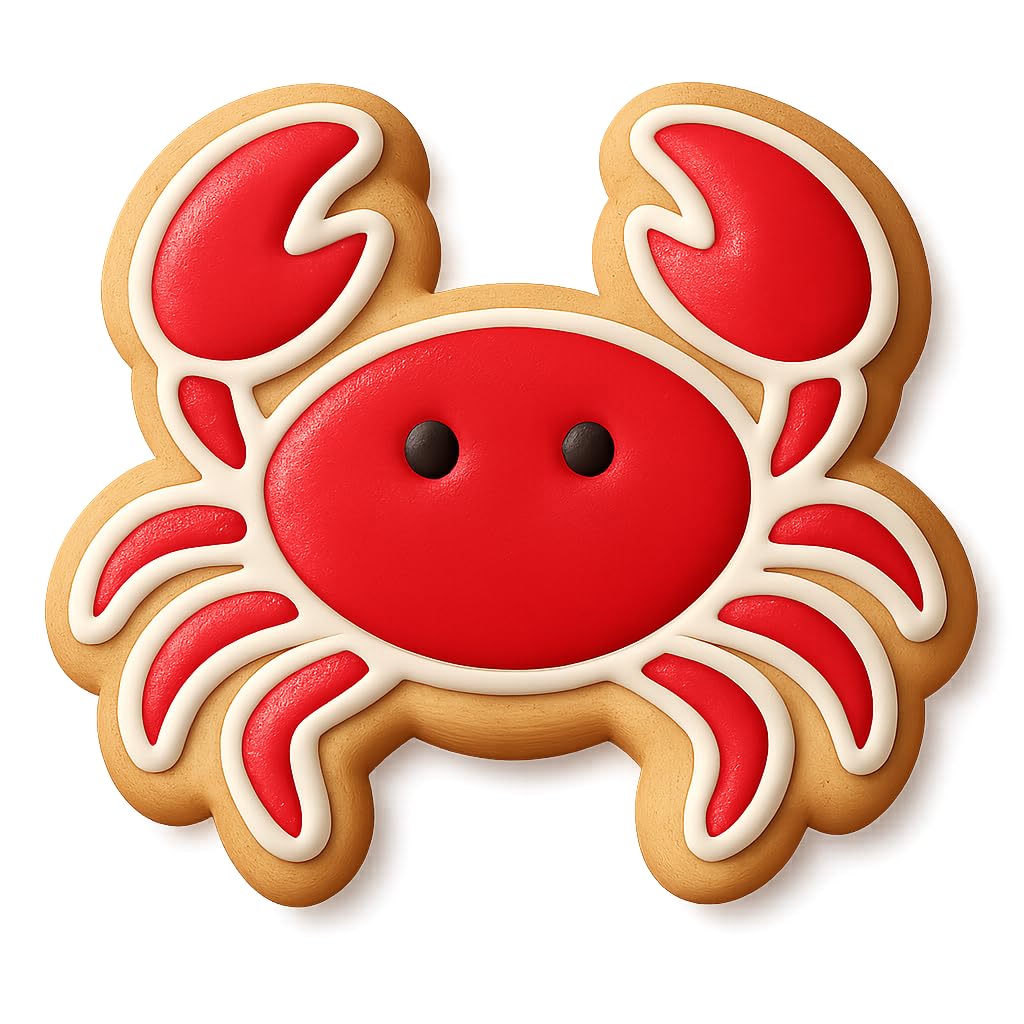 Cancer Crab Cookie Cutter & Stamp, Fondant & Clay - 4x3.8