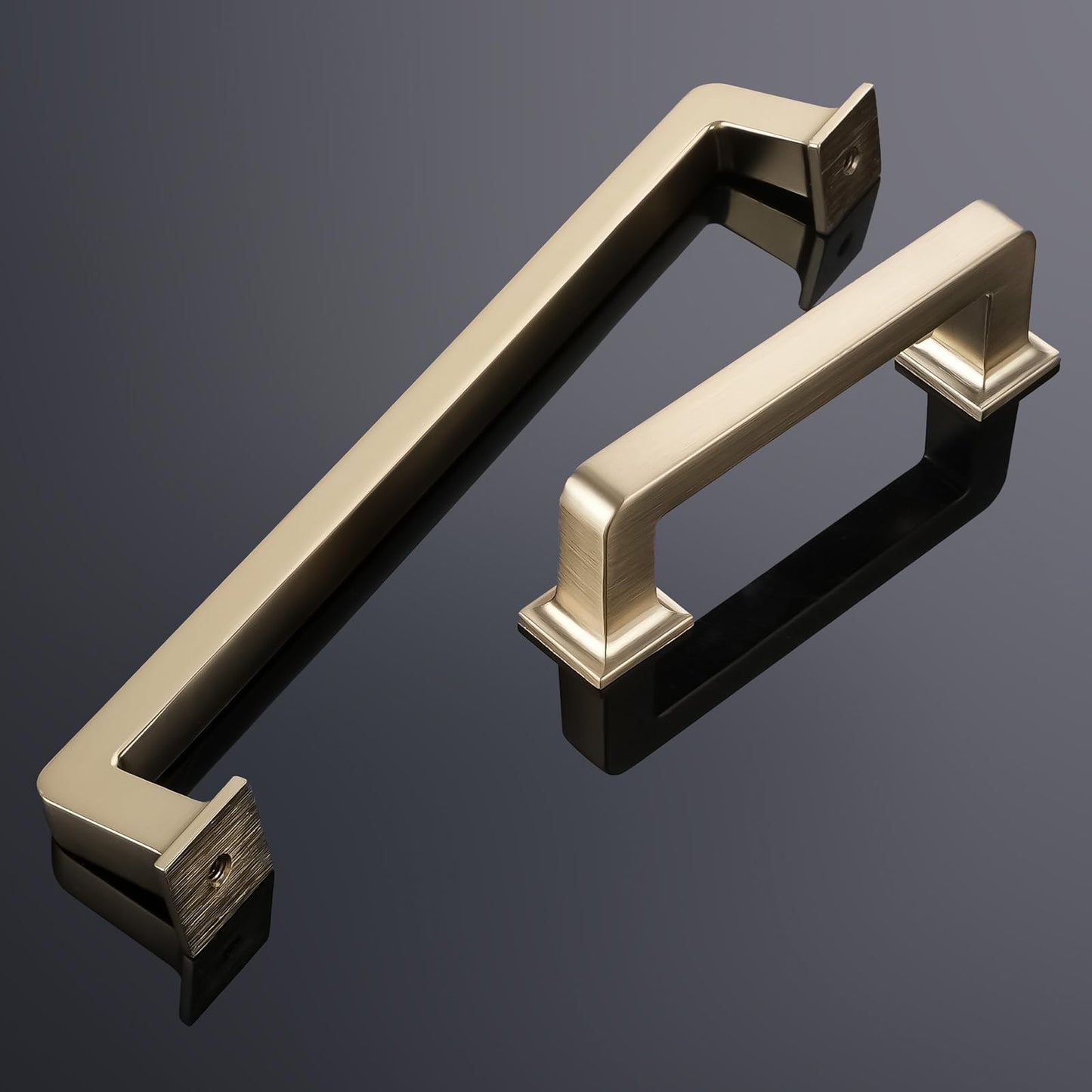 GIYURO 10 Pack Champagne Bronze Cabinet Pulls 3 Inch(76mm) Kitchen Cabinet Handles Cabinet Hardware for Drawer Pulls