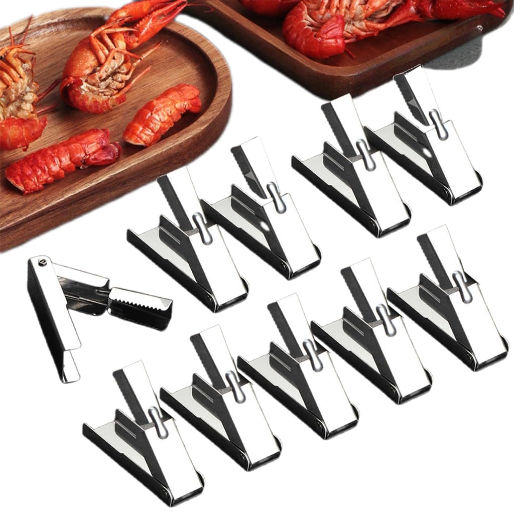 Crawfish Sheller Tool,Crawfish Peeler Tool For Peeling Cooked Shrimp Tails,Crawfish Peeler Tool for Protecting Nails And Keeping Fingers Clean (10)