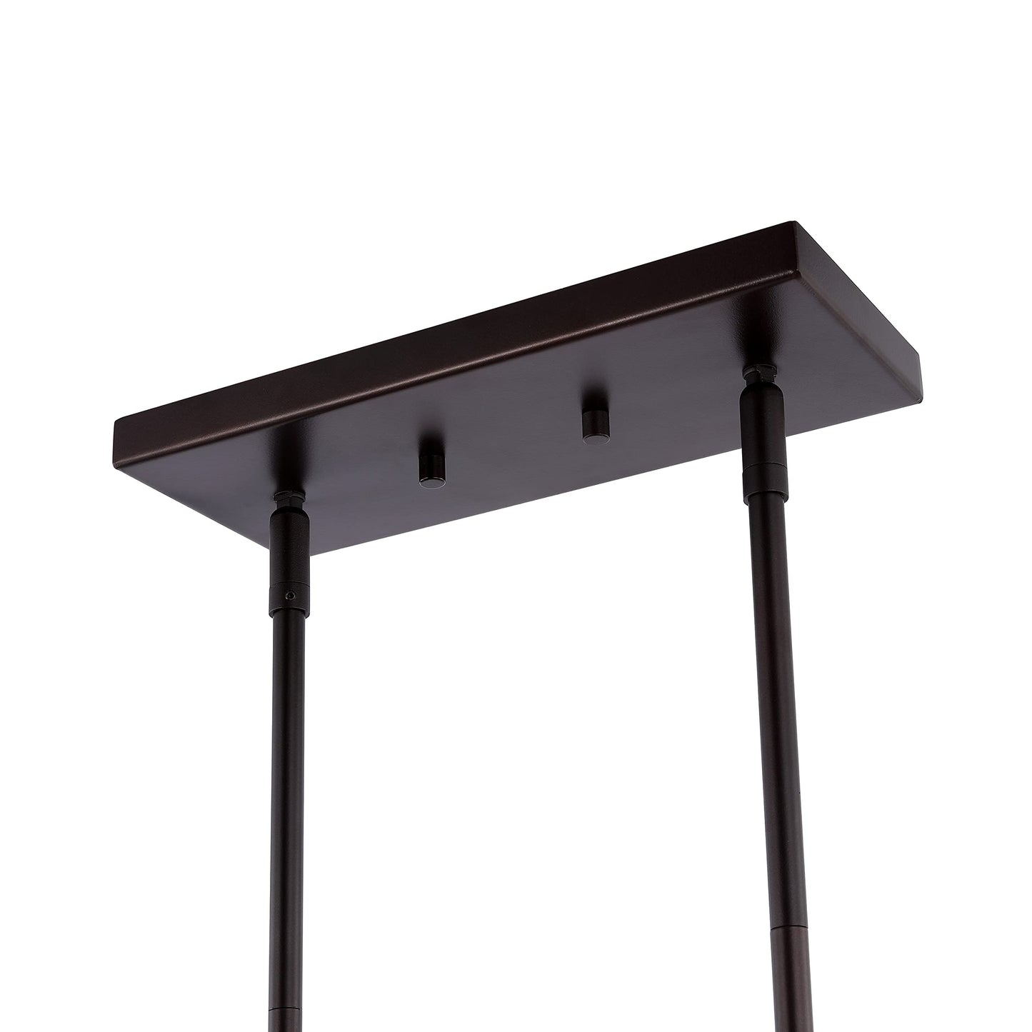 JONATHAN Y 34.25" Oil Rubbed Bronze 3-Light Pendant for Kitchen Island, Modern Farmhouse Industrial Metal Ceiling Light with LED Bulbs, Iron Shade (JYL1113A)