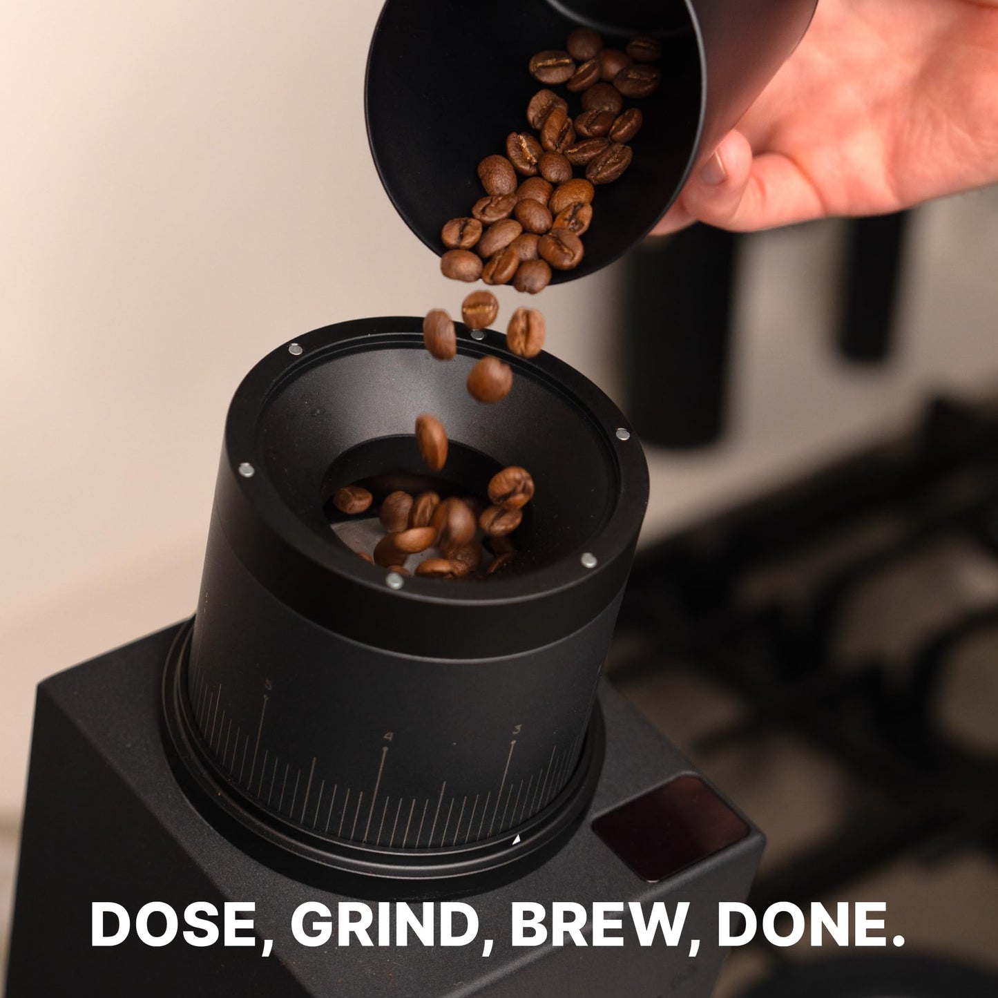 Subminimal Subscale Digital Dosing Cup with LED Display – Sleek & Precise Scale - Dosing & Brewing Accessories, Measures Coffee Grounds for Espresso - Black