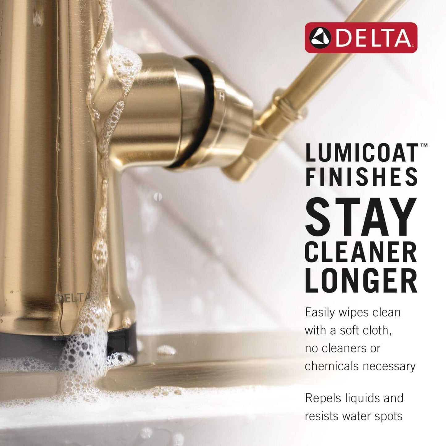 Delta Cordova Touchless Kitchen Faucet with Touch Technology, Brushed Nickel Kitchen Sink Faucet with High Pressure ProClean Spray, Single Hole, Lumicoat Arctic Stainless 9085TL-AR-PR-DST