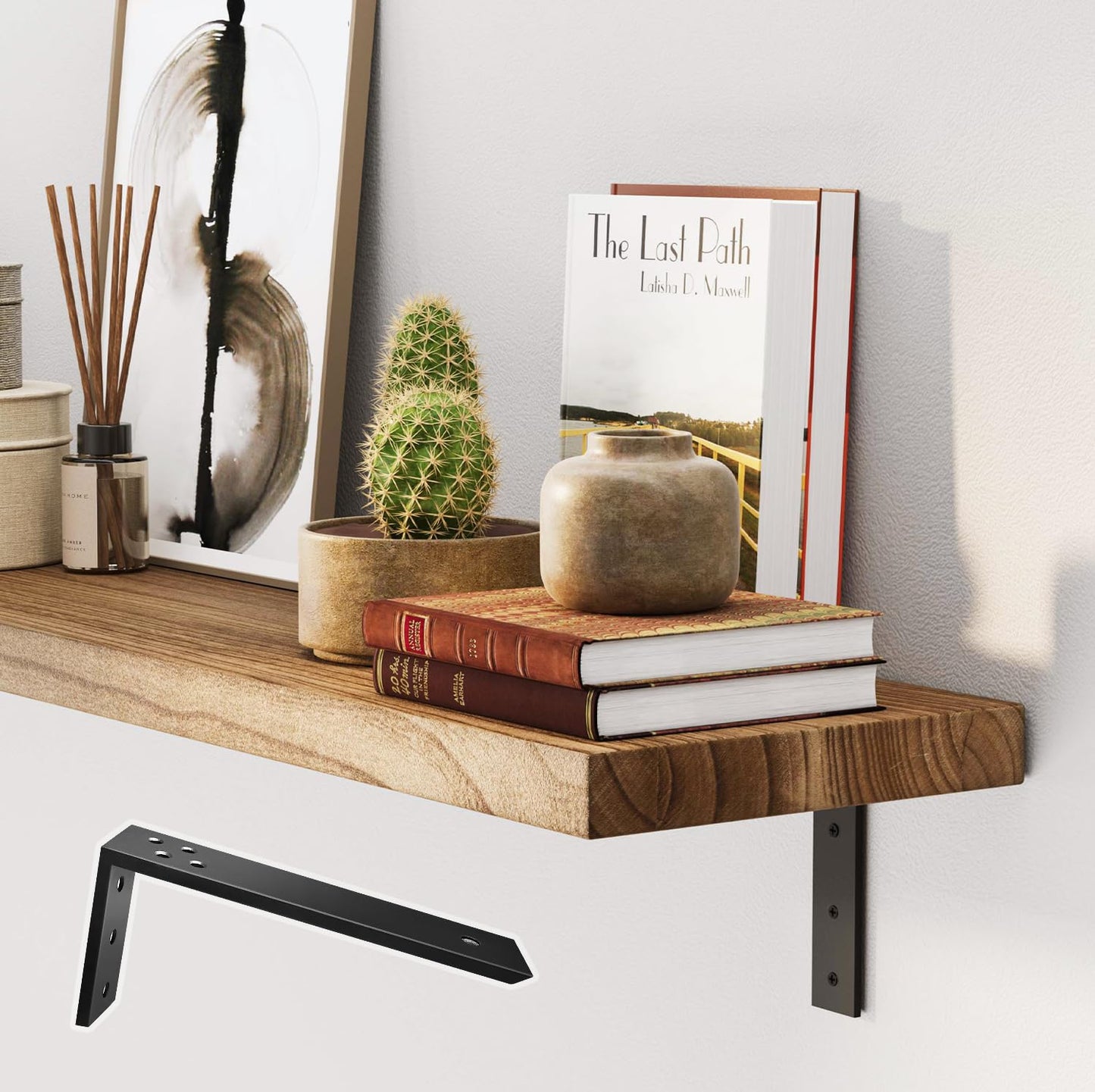 Countertop Support Brackets 4 Pack L Bracket Countertop Brackets 12" x 6" x 2.5" Heavy Duty 3/8" Thick Shelf Brackets Metal Corbels L Shape Bracket for Wood Shelf/Quartz/Granite/Concret Countertops