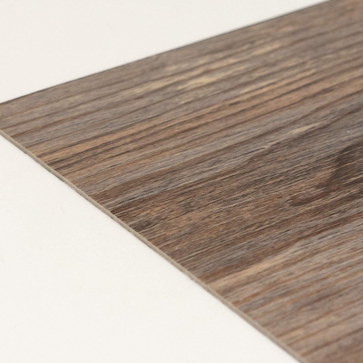 FloorPops Knotting Hill Peel and Stick Floor Tiles, Brown, Wood-Look Vinyl Floor Tiles, 12 in x 12 in, Pack of 10