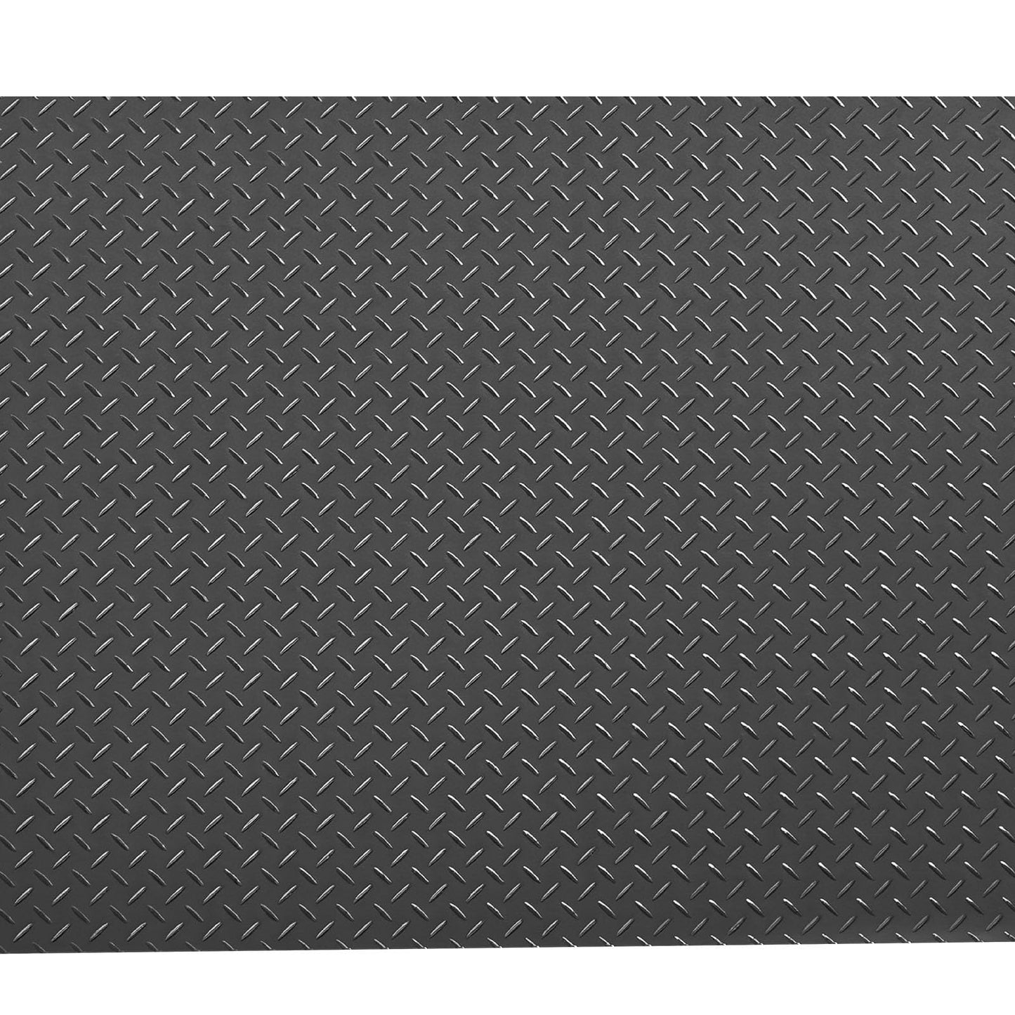 VEVOR Garage Floor Roll, 4 x 10 ft Garage Flooring Mat, 2.2 mm Thickened PVC Diamond Plate Floor Protector Mat with Double-Sided Tape, Non-Slip, Easy to Clean for Warehouse, Gyms, Trailer, Black