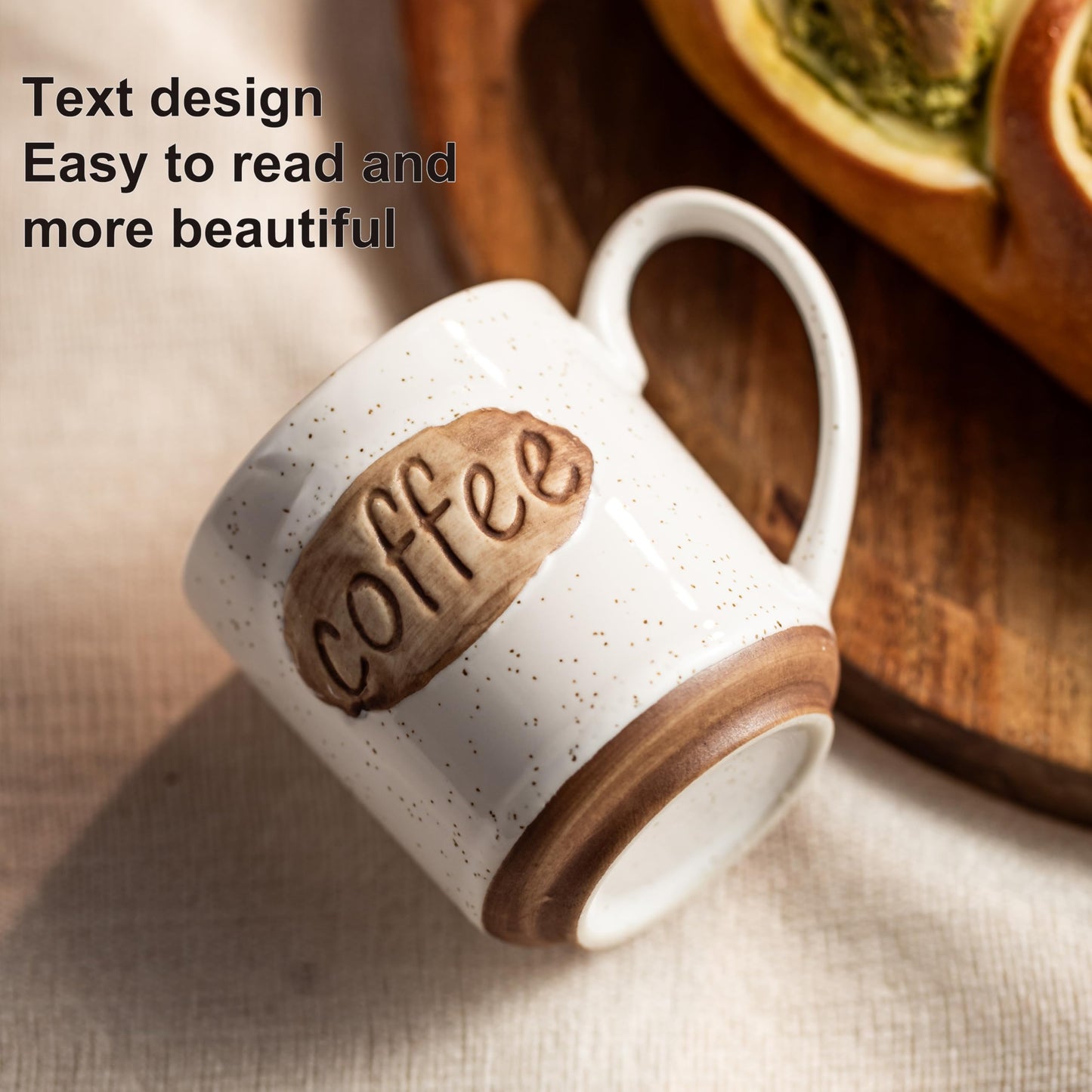 Coffee Cups, Tea Cup, Cute Mini Demitasse Cups Set of 6, Espresso Shot Cups, Coffee Cups Ceramic, Cute Coffee Mugs, Accessories for Coffee Bar, Fit Children, the Elderly, Birthday Party, White