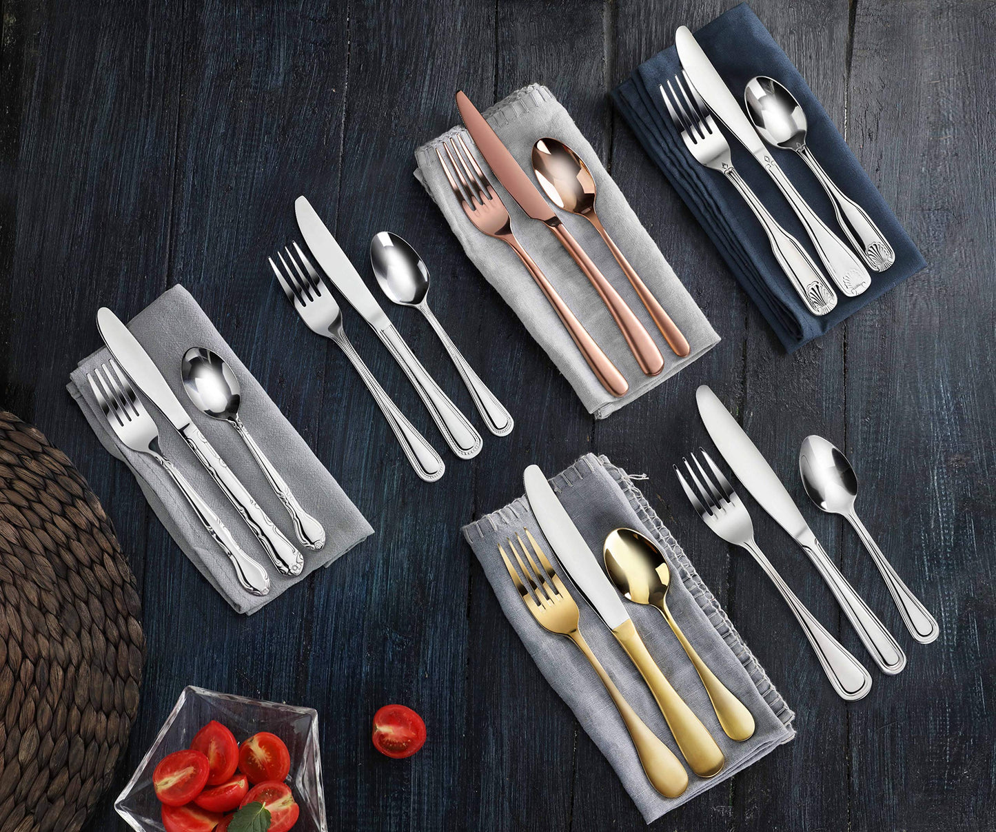 New Star Foodservice Shell Pattern 18/0 Stainless Steel Dinner Knife, 8.6-Inch, Set of 12, Commercial Grade