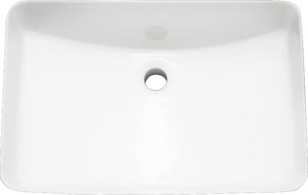 PROFLO PF1812U Norris 21" Rectangular Vitreous China Undermount Bathroom Sink with Overflow - White