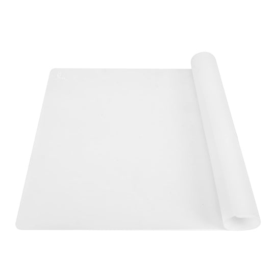 Thick Silicone Counter Mat Large 23.4"by15.6", Heat Resistant Mat for Kitchen Table/Countertop Protector/Non Stick Pastry Baking Placemats, Silicone Pad for Crafts Kids, Super Kitchen Clear