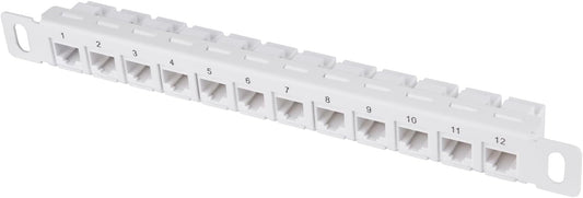 GeeekPi 12 10inch 0.5U CAT6 T1/T0/T2/T1 Plus/T0 /TL1 10 Inch Port Patch Panel, Network Patch Panel for DeskPi RackMate