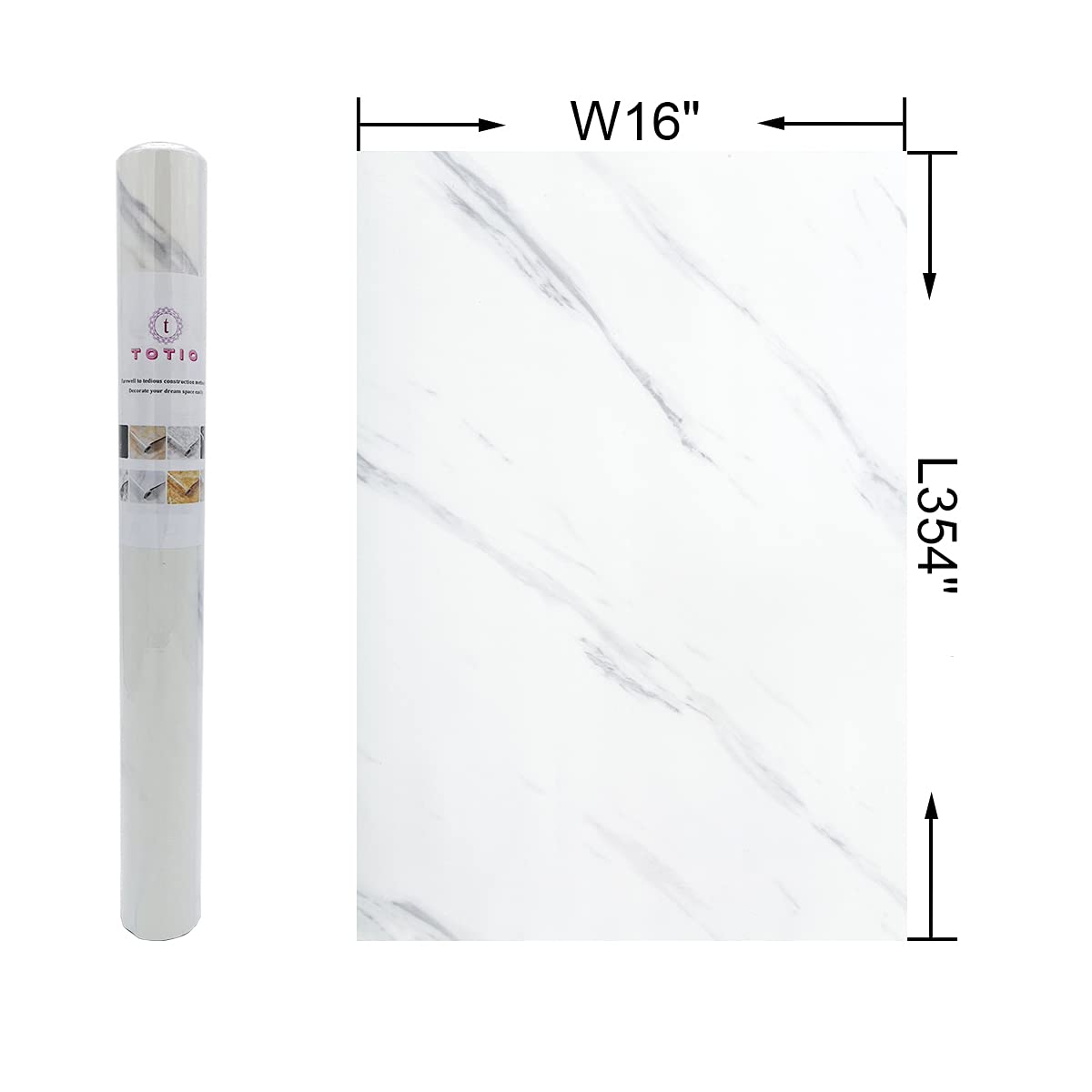 Creamy White Granite Wallpaper Peel Stick Shiny Thick Marble Contact Paper for Countertop 16x354inch Waterproof Oil Proof Self Adhesive Furniture Stickers Kitchen Counter Shelf Liner Vinyl Decorative
