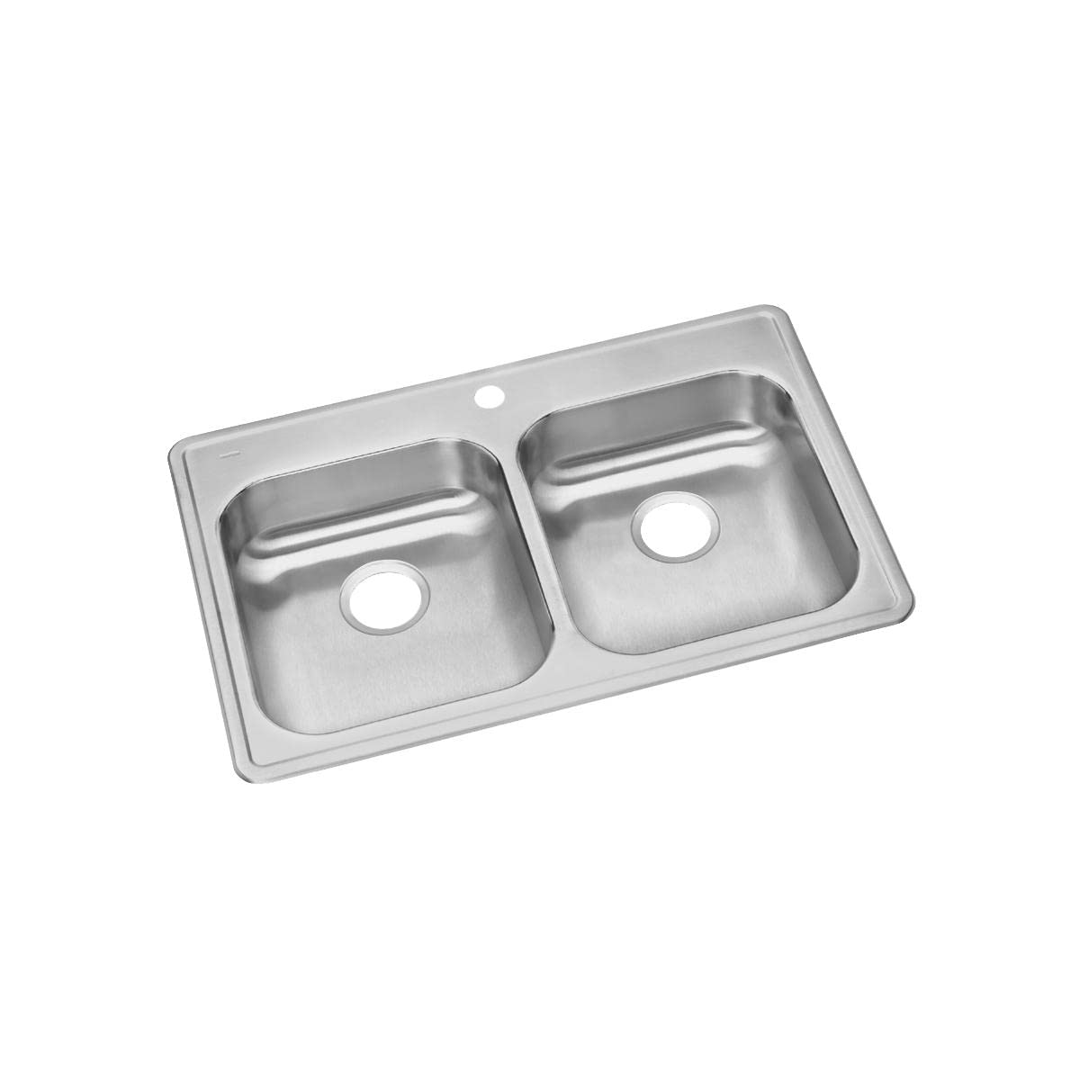 Dayton GE233211 Equal Double Bowl Drop-in Stainless Steel Sink