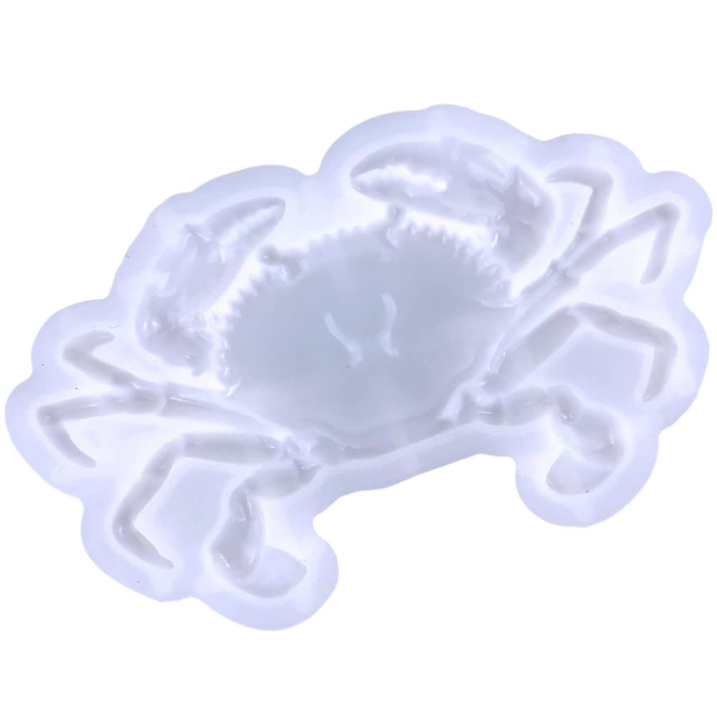 COHEALI Resin Molds Crab Silicone Marine Life Ocean Animal Epoxy Resin Casting Molds Crab Fondant Chocolate Baking for DIY Keychain Jewelry Craft Making