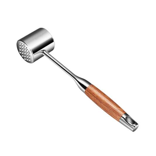 Aideart Meat Pounder,kitchen mallet 304SS,Meat Mallet Meat Hammer Meat Beater for Tenderizing and Flattening Meat,Meat Pounder Tenderizer for Pounding Meats, Hanging Loop,(Rosewood)