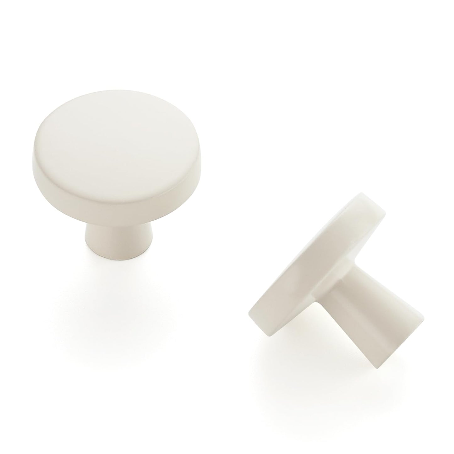 Ravinte 30 Pack Drawer Pulls 1-1/4 Inch Kitchen Cabinet Knobs White Solid Round Dresser Knobs Simple Cabinet Hardware for Cupboard Drawer Handles