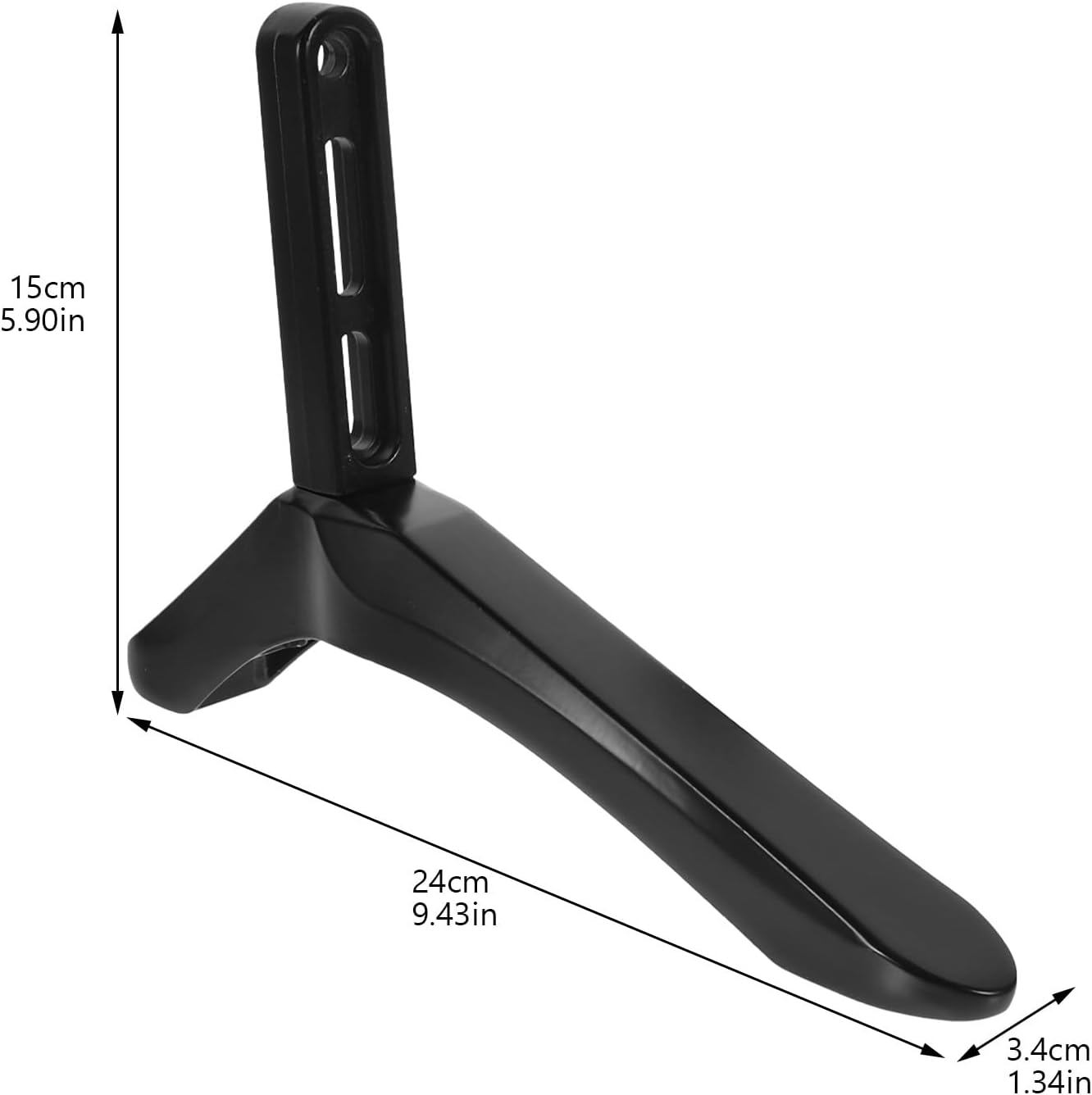 GARVALON Stable TV Support Base Stand with Screws - Replacement Pedestal Feet for Living Room Furniture