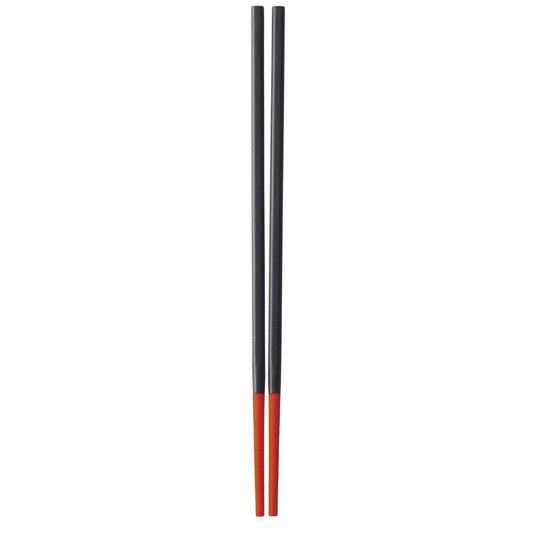 Silicone Tip Chopsticks, Red (Standard 25cm)