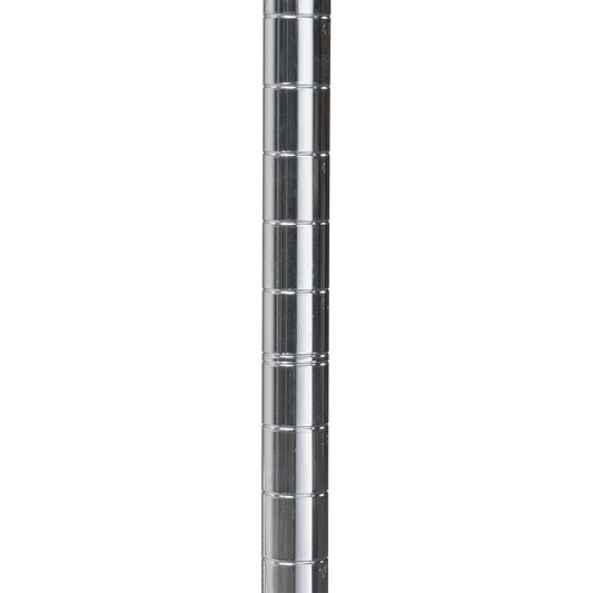Akro-Mils AWP74UPRIGHT 74-Inch NSF Certified Industrial Grade Chrome Wire Shelf System Upright Leg Post Poles, (4 Pack), Silver