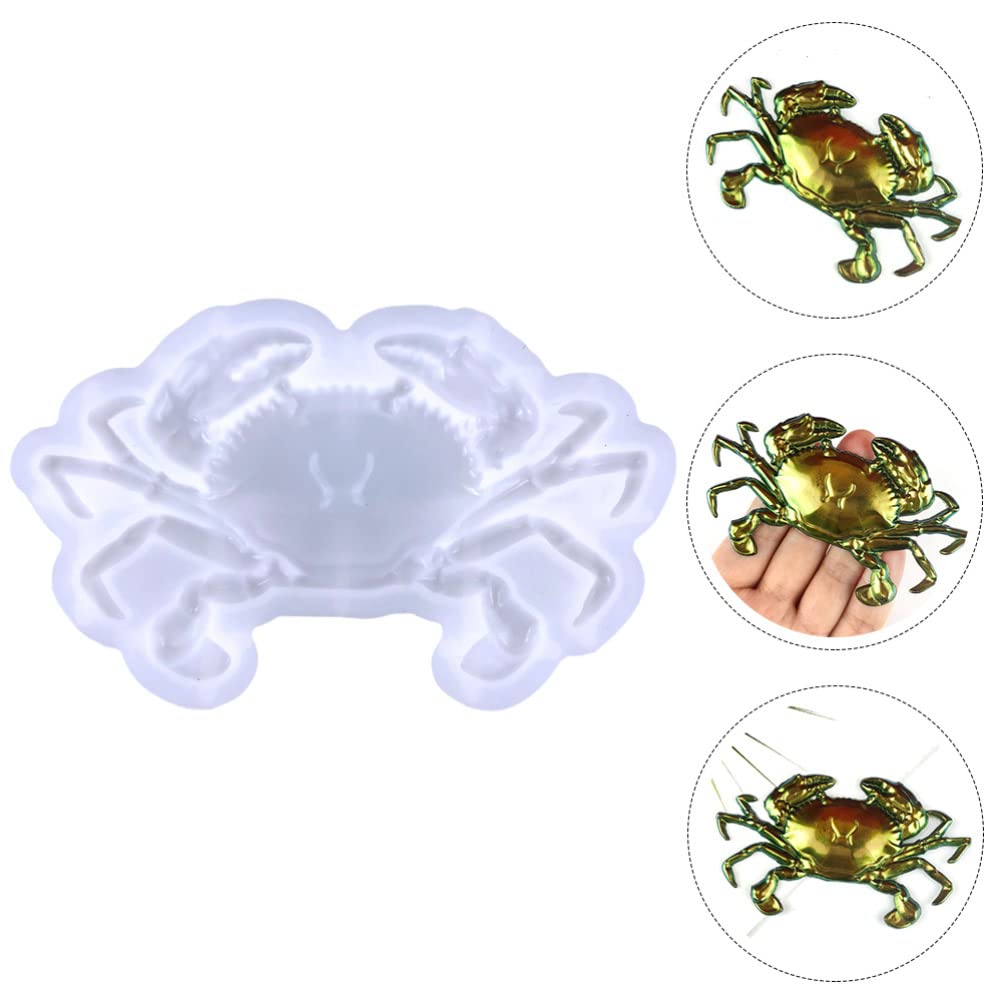 COHEALI Resin Molds Crab Silicone Marine Life Ocean Animal Epoxy Resin Casting Molds Crab Fondant Chocolate Baking for DIY Keychain Jewelry Craft Making