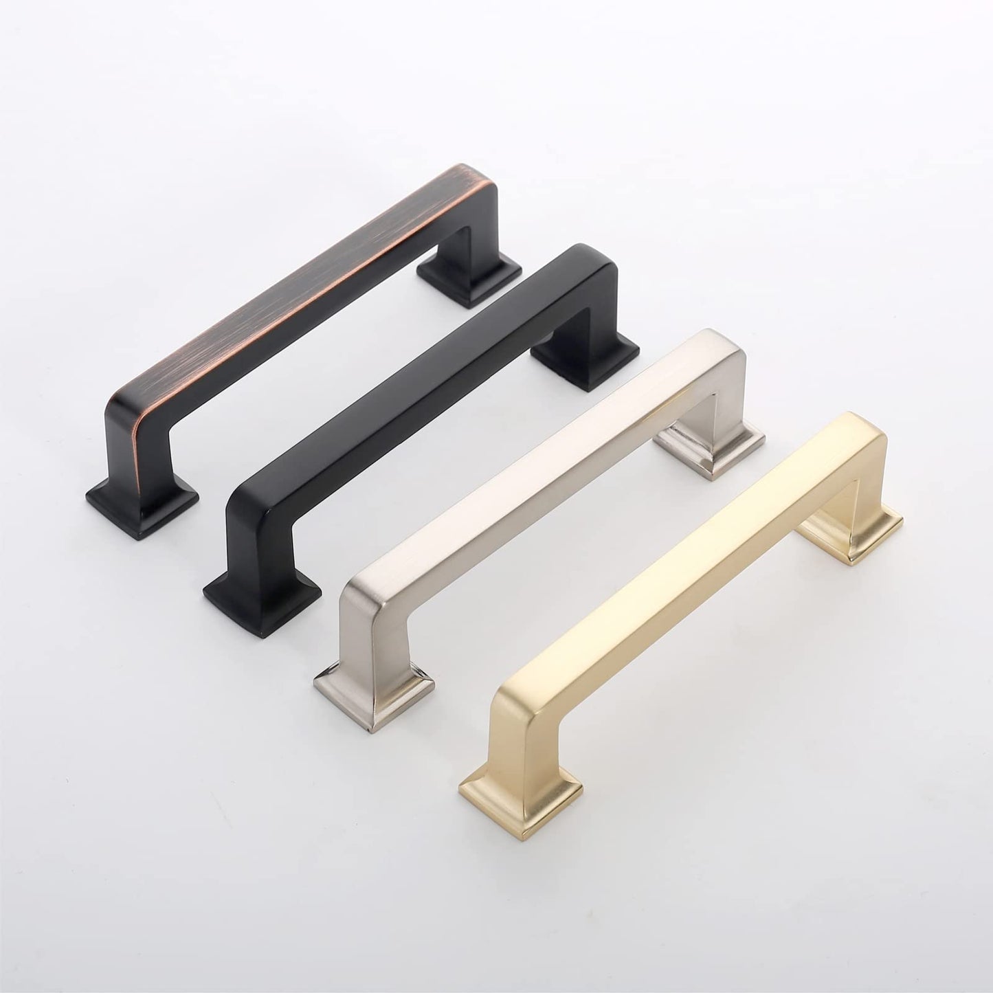 9BUILD 5 Inch 10 Pack Brushed Satin Nickel Cabinet Pulls Kitchen Cabinet Handles Kitchen Cabinet Hardware Kitchen Handles for Cabinets Cupboard Handles