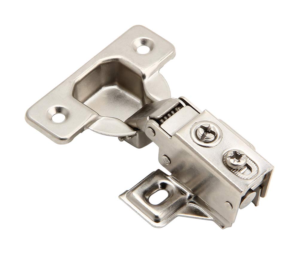 2 Pack - Face Frame Quiet Soft Close Cabinet Door Hinges, 1/2 Inch Overlay, with Built-in Metal Dampers, Strong Heavy Duty Steel for Kitchen Bathroom