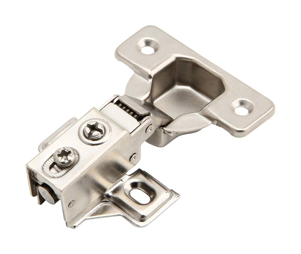 2 Pack - Face Frame Quiet Soft Close Cabinet Door Hinges, 1/2 Inch Overlay, with Built-in Metal Dampers, Strong Heavy Duty Steel for Kitchen Bathroom