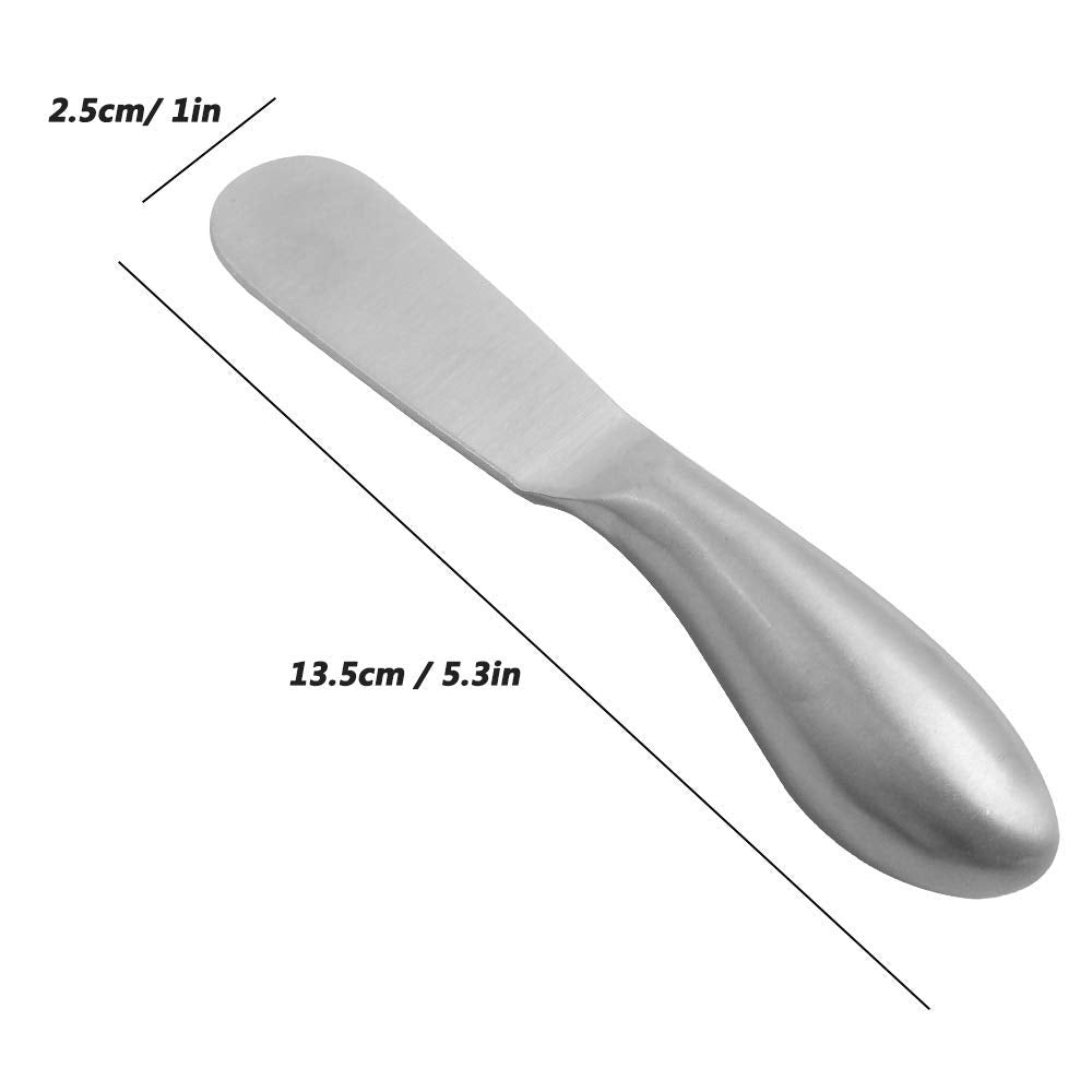 FIVOENDAR 6 Pieces Cheese Spreader Set, Stainless Steel Multipurpose Cheese and Butter Spreader Knives