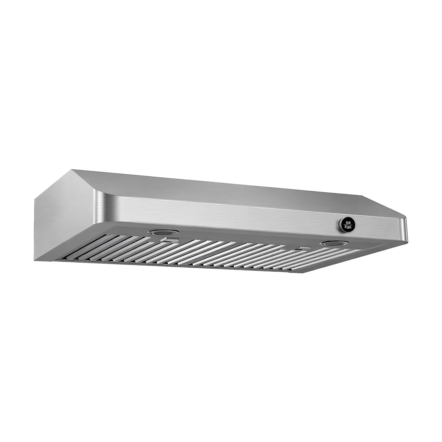 JOCO 30 Inch Under Cabinet Range Hood, 900 CFM Stainless Steel Kitchen Vent Hood, 4-Speed Knob Control C01-30K
