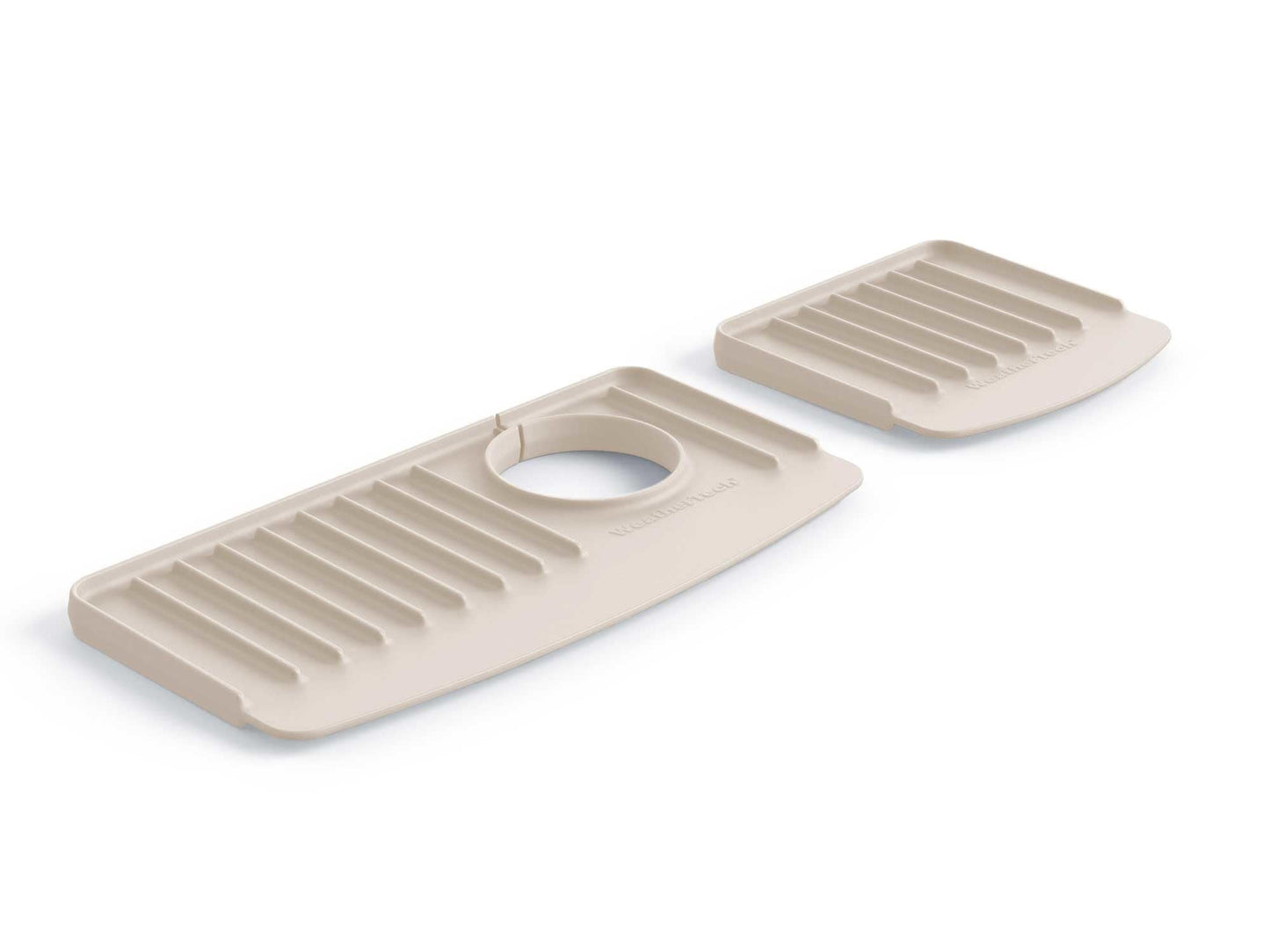 WeatherTech FaucetMat Duo - Protect Your Kitchen & Bathroom Countertops - Tan/Sand