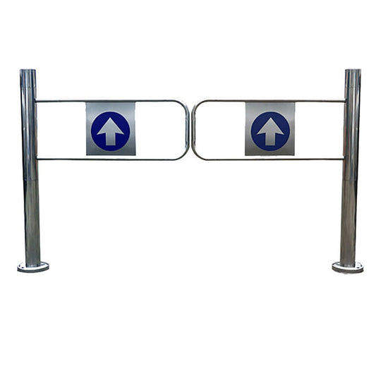 Stainless Steel Automatic Turnstile Gate - One-Way Access Control Barrier for Supermarkets, Retail Stores, and Public Areas - Enhanced ty Solution for Seamless Entry