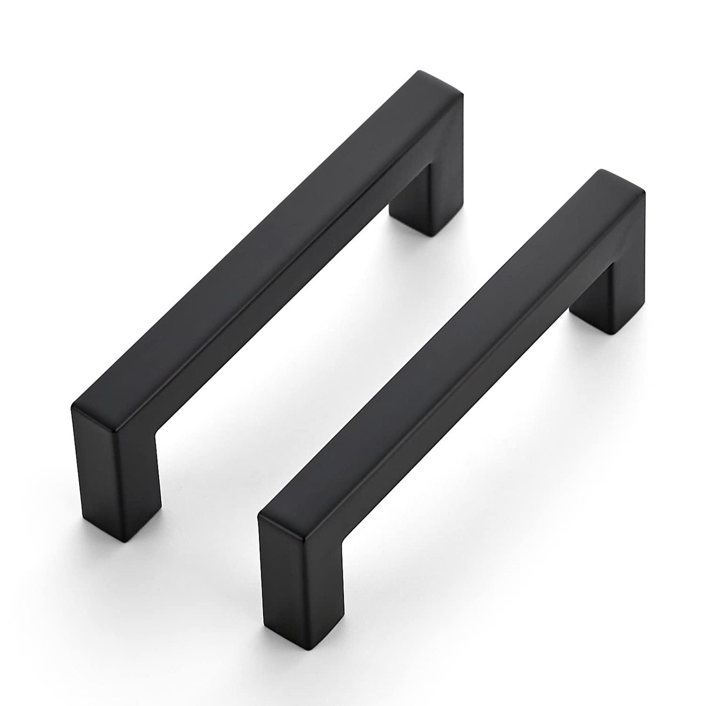 Ravinte 30 Pack 4 Inch Kitchen Square Cabinet Handles Matte Black Pulls Black Drawer Pulls Kitchen Cabinet Hardware for Cupboard Drawer Handles