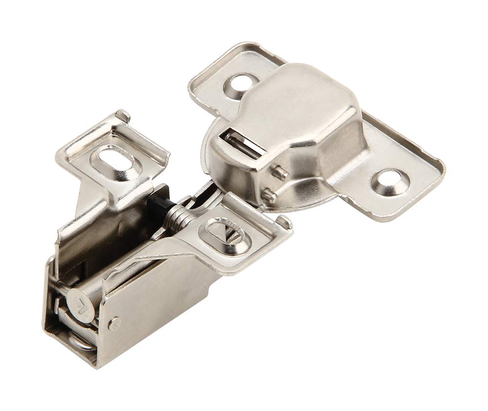 2 Pack - Face Frame Quiet Soft Close Cabinet Door Hinges, 1/2 Inch Overlay, with Built-in Metal Dampers, Strong Heavy Duty Steel for Kitchen Bathroom