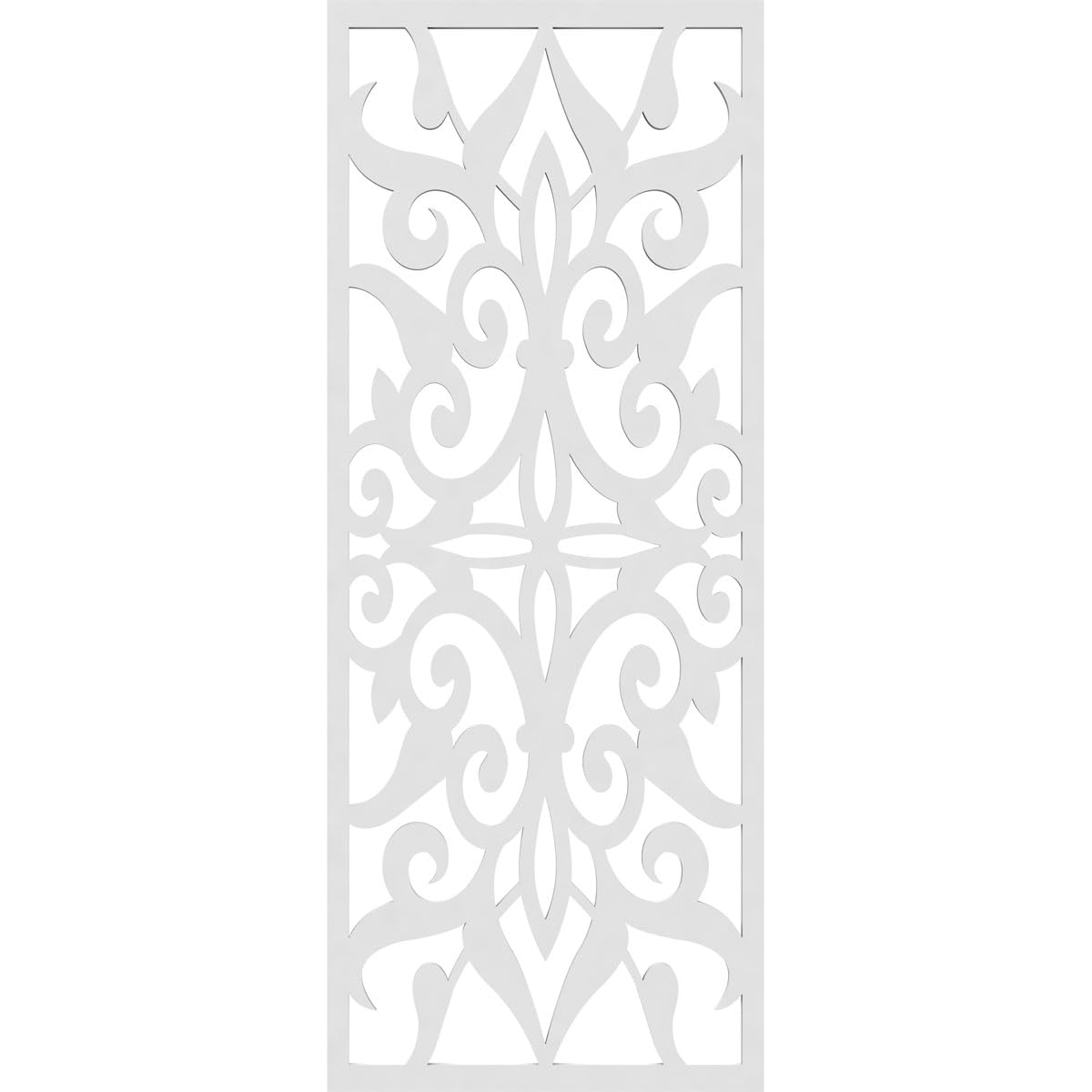 9 3/8"W x 24 3/8"H x 3/8"T Ellington Decorative Fretwork Wall Panels in Architectural Grade PVC