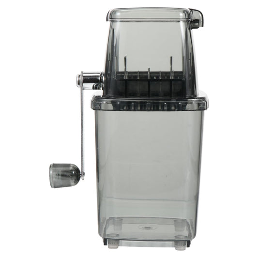 ARTIBETTER Manual Ice Crusher Portable Hand Crank Ice Grinder for Home Kitchen Bar Use - Compact Multifunctional Chopper for Shaved Snow Cones Slush Drinks - Transparent Cover Design