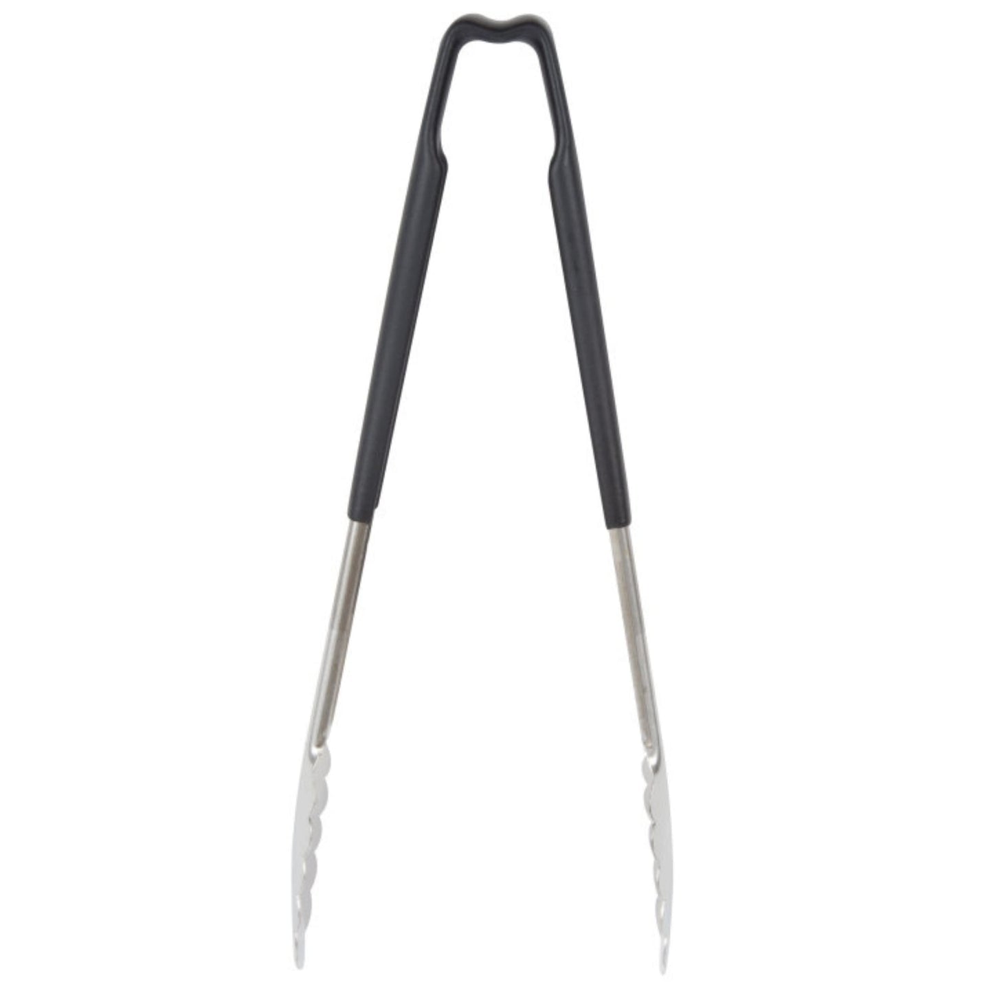 Vollrath 4781220 Jacobs's Price 12-Inch 1-Piece Tong, Stainless Steel, Black Handle