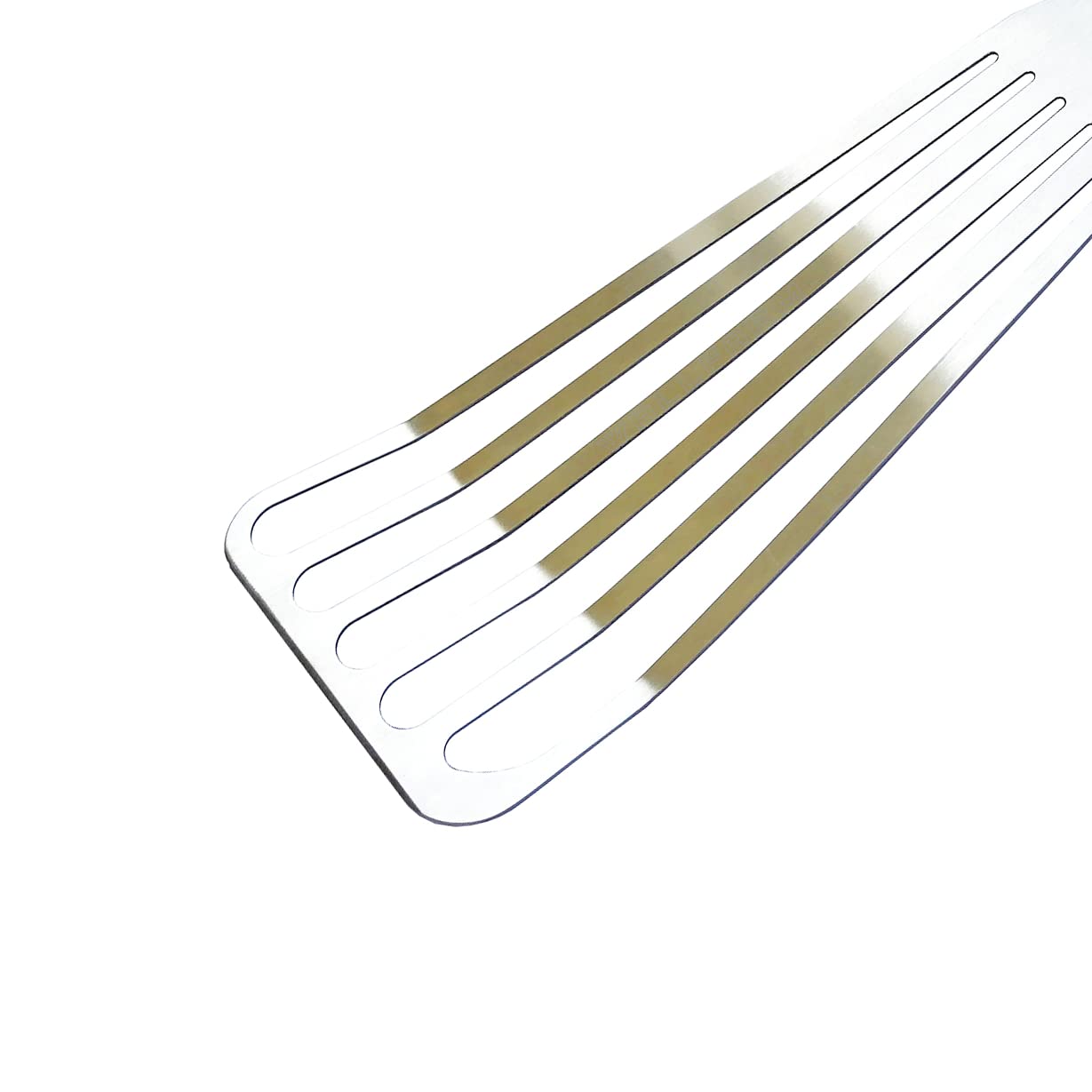 WALLFARM Fish Spatula 2pc Set - Pro-Grade Slotted Kitchen Turner - Stainless Steel - Long, Thin Metal Spatula for Flipping Delicate Foods, Fish, Eggs, Veggies, Grilling, Frying, Griddle - 11" & 13.78"