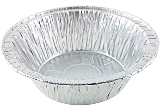 Durable Packaging 5 3/4" Deep Aluminum Foil Chicken Meat/Pot Pie Pan 50/Pk -Disposable Baking Tins (Pack of 50)