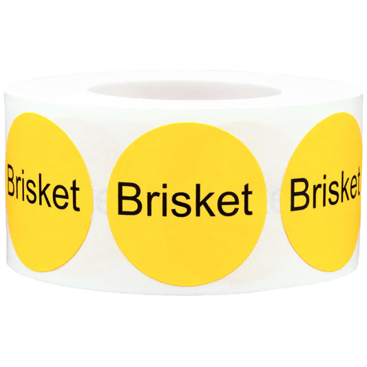 Brisket Deli Labels 1 Inch 500 Total Stickers