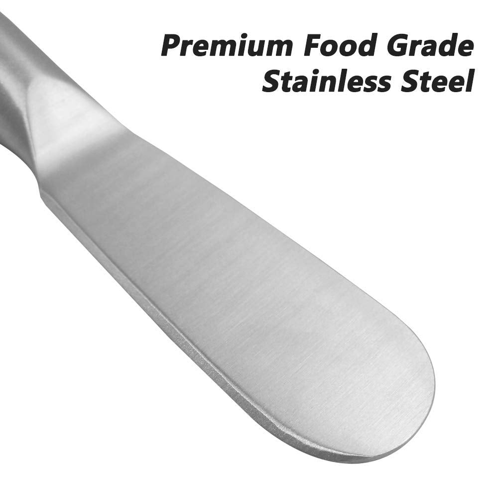 FIVOENDAR 6 Pieces Cheese Spreader Set, Stainless Steel Multipurpose Cheese and Butter Spreader Knives