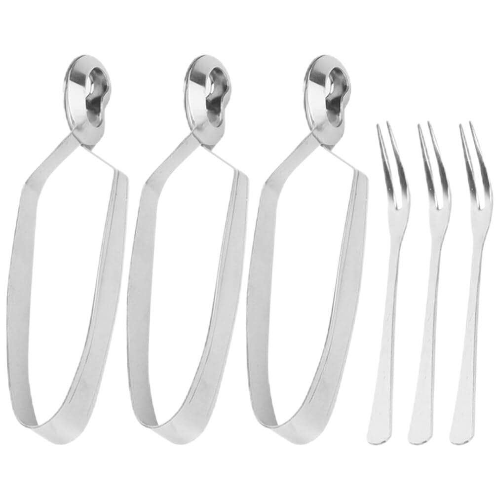 Luxshiny 6Pcs Stainless Steel Snail Cutlery Set - Escargot Tongs and Forks for Perfect Dinner Experience Ideal for Snails Seafood and Small Foods