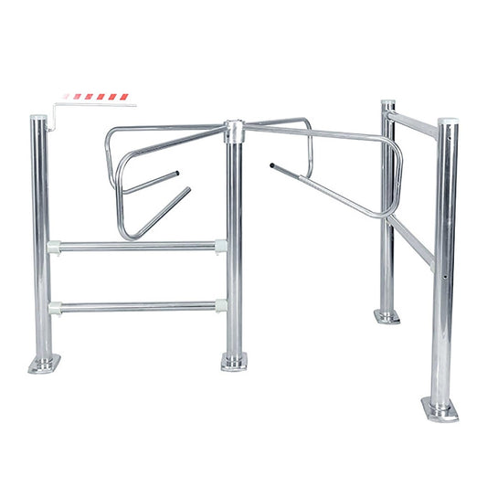 Cross One-Way Turnstile Gate, Manual Entrance and Exit, Stainless Steel Swing Gate for Supermarkets, Factories, Libraries, and Stores(66.9in/170cm)