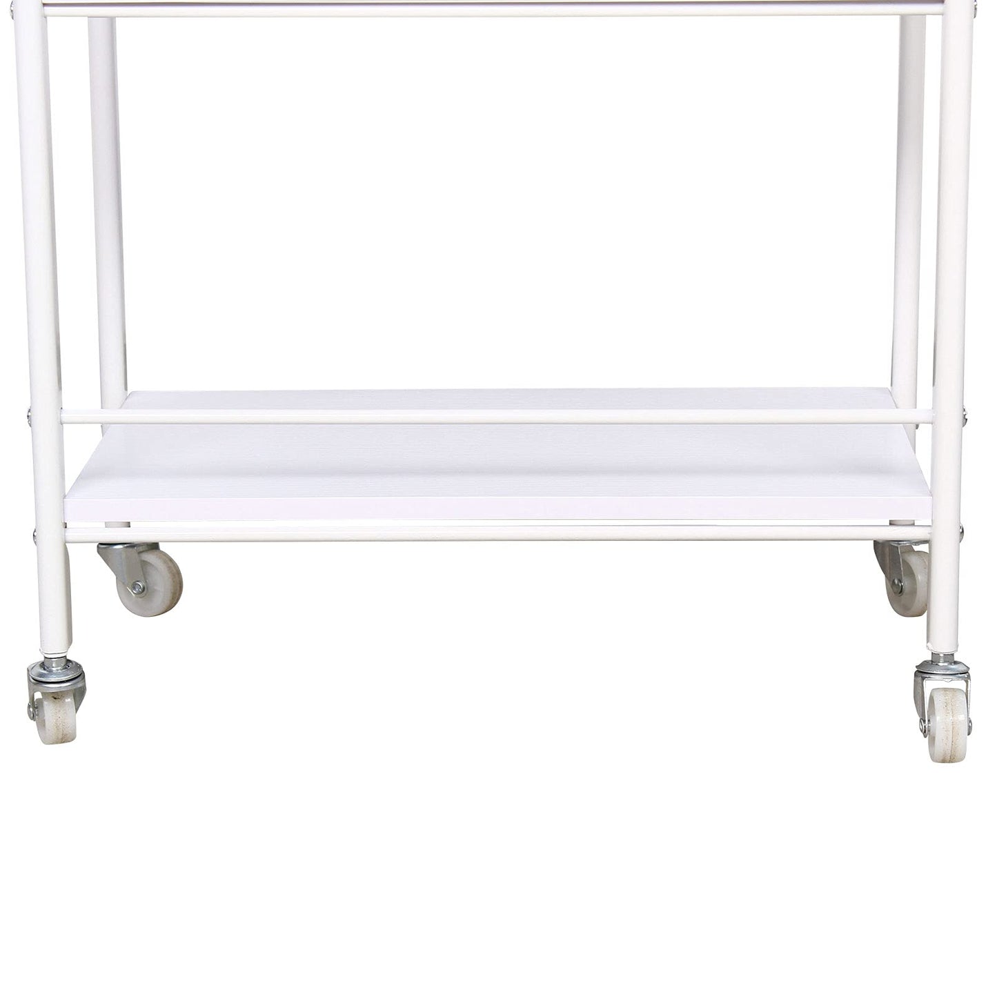 DYRABREST 3-Tier Utility Cart with Drawer, Mobile Serving Cart for Esthetician, Dental, Medical, Kitchen, Salon, 33LBS Load Capacity, White Rolling Trolley
