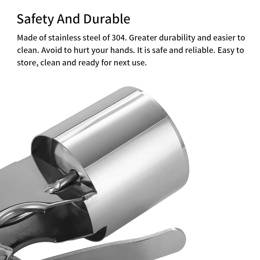 Old Fashion Style Ice Cream Scoop with Spring-Powered Trigger, Cylindrical Ice Cream Scoop, Stainless Steel Ice Cream Ball Making Spoon, Ice Cream Accessories(Silver)
