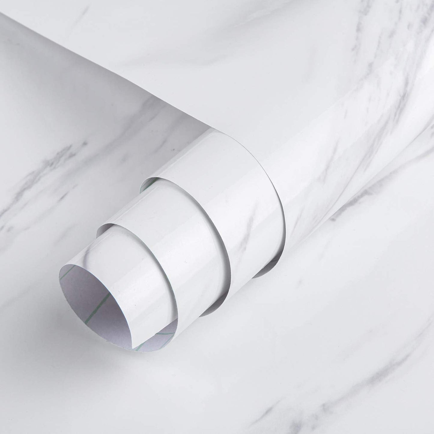 Creamy White Granite Wallpaper Peel Stick Shiny Thick Marble Contact Paper for Countertop 16x354inch Waterproof Oil Proof Self Adhesive Furniture Stickers Kitchen Counter Shelf Liner Vinyl Decorative
