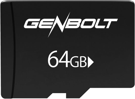 GENBOLT 64GB 10 10 U3 Memory Card TF Card Flash Storage Class Class Solid Wafer for Surveillance