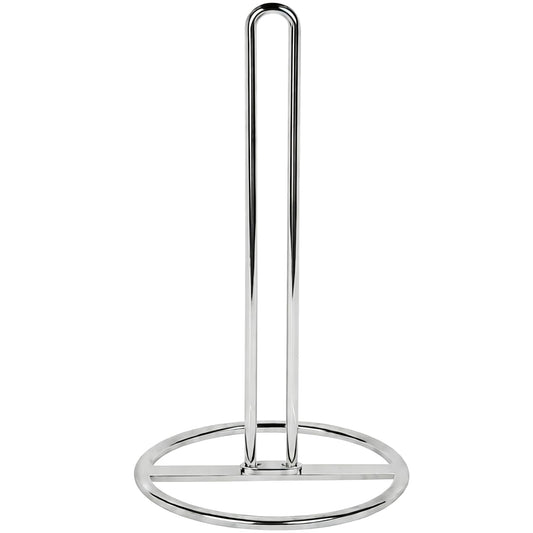 Paper Towel Holder Countertop, OBODING, Kitchen Paper Towel Stand Holder for Kitchen Organization and Storage, Paper Towel Holders for Standard and Large Size Rolls (Silver)