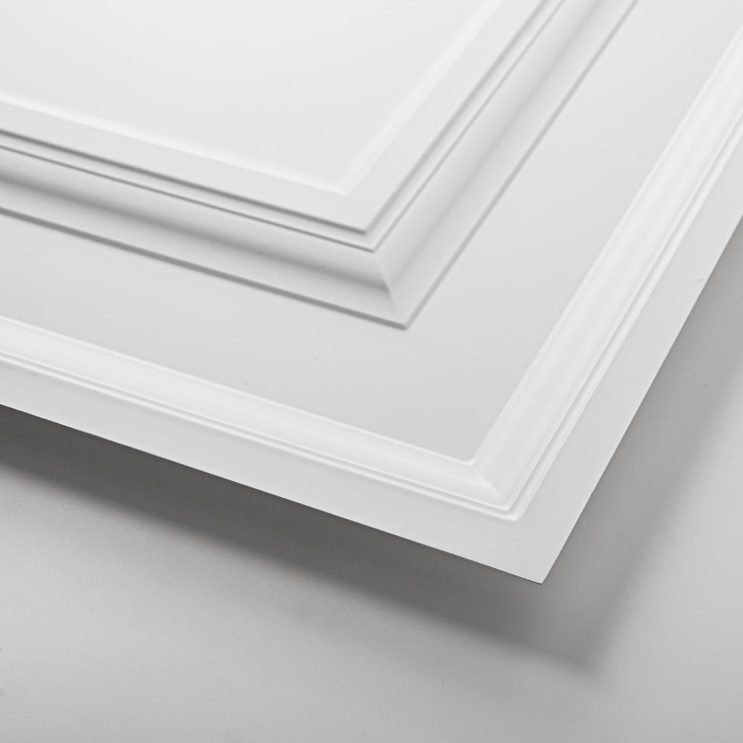 Art3d 12-Pack Drop Ceiling Tiles 2x4 Ft, PVC Decorative Ceiling Covering Panels for Basement Kitchen Bathroom, 24x48 Inch, Cover 96 Sq. Ft, Smooth White