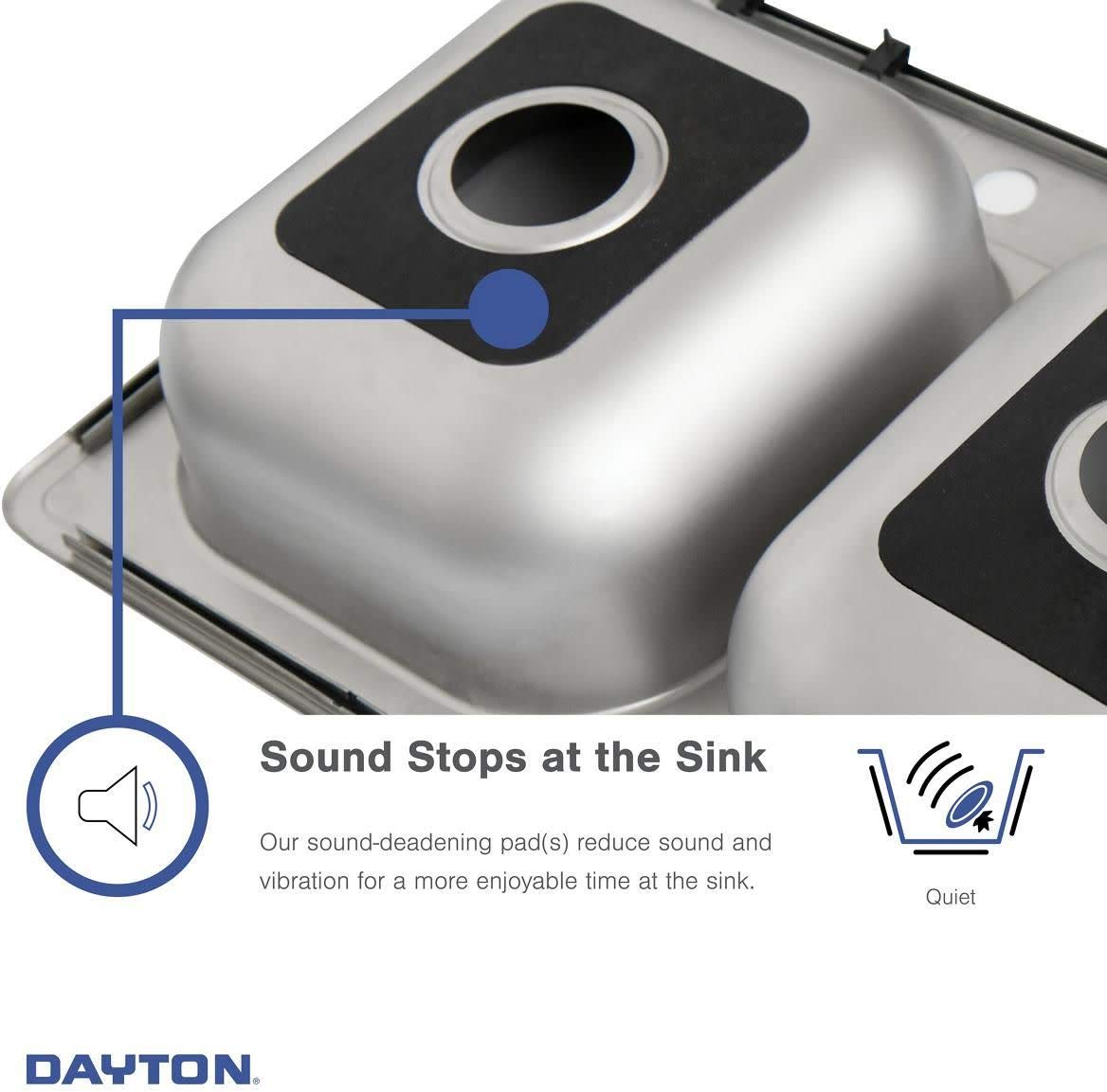 Elkay Dayton D125223 Single Bowl Drop-in Stainless Steel Sink, Satin, 25 x 22
